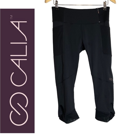 CALIA by Carrie Underwood Pants - ✅SOLD-Calia By Carrie Underwood | Capri Leggings Twist Mesh Cuff Zip Pocket